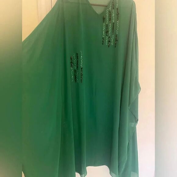 LULUSAR PAKISTANI DESIGNER SEMI FORMAL DRESS KAFTAN - Picture 1 of 7